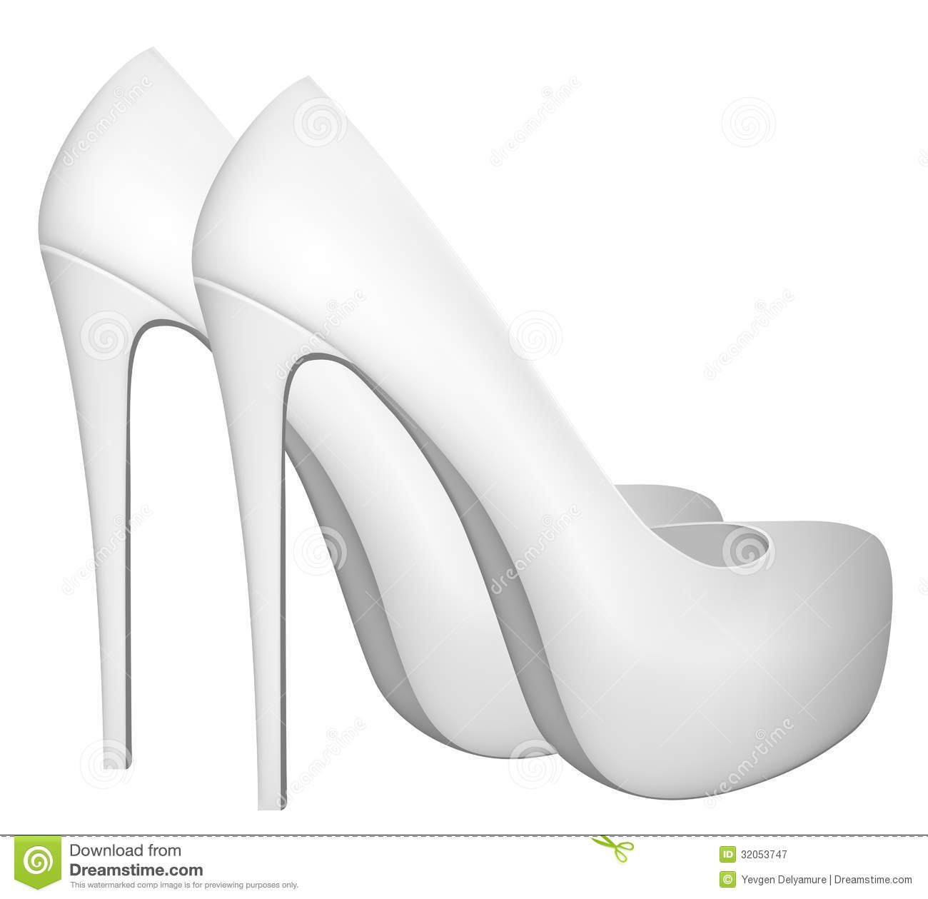 Blank High Heels Shoes Template. Stock Vector – Illustration In High Heel Shoe Template For Card
