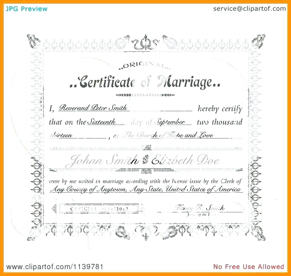 Blank Marriage Certificate Template – Uppage.co Within Certificate Of License Template