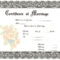 Blank Marriage Certificates | Download Blank Marriage With Blank Marriage Certificate Template