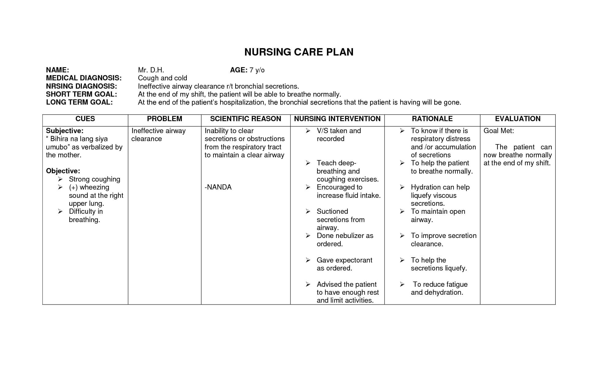 Blank Nursing Care Plan Templates - Google Search | Nursing Regarding Nursing Care Plan Template Word