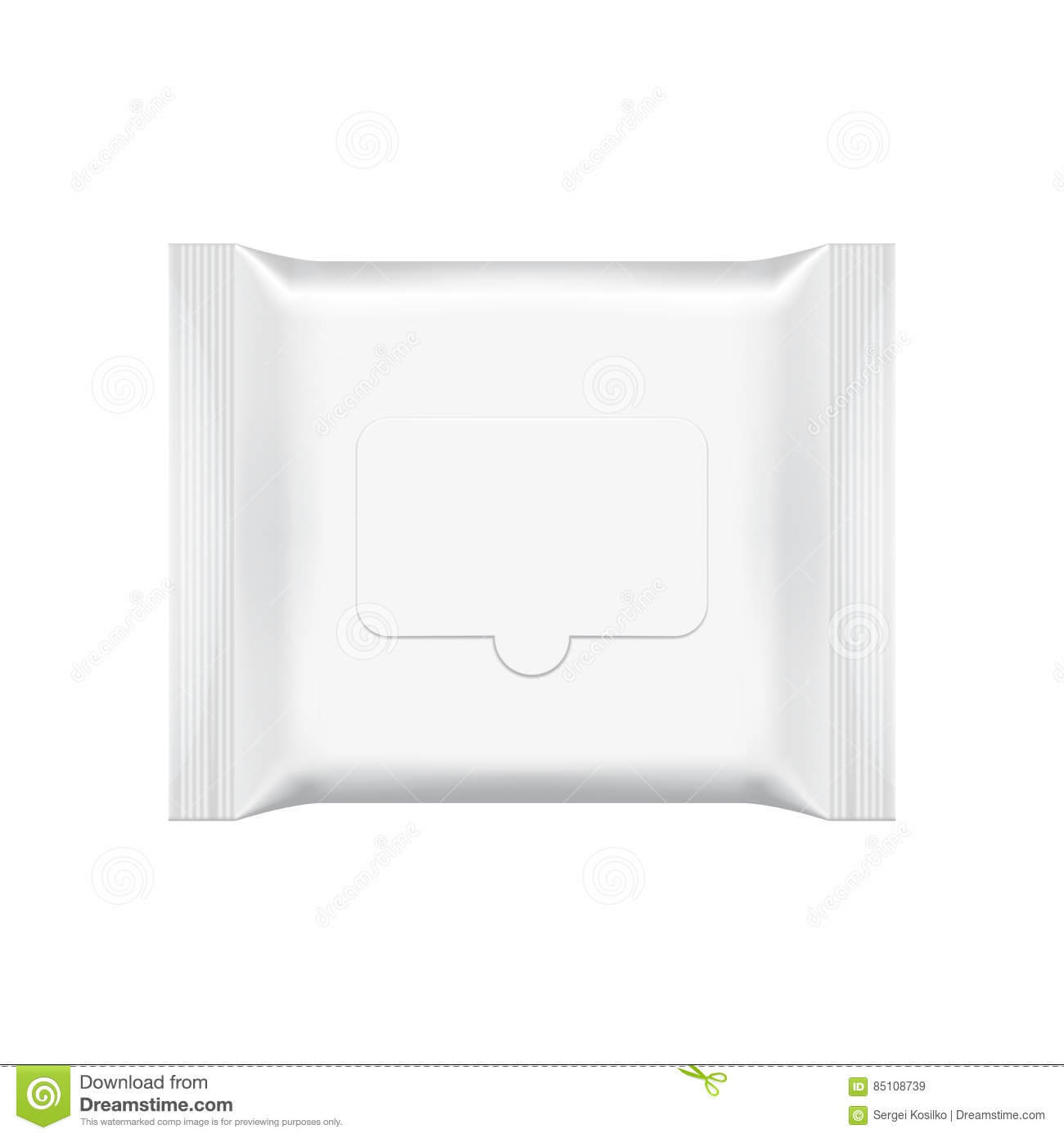 Blank Packaging Template Mockup Isolated On White. Stock Inside Blank Packaging Templates