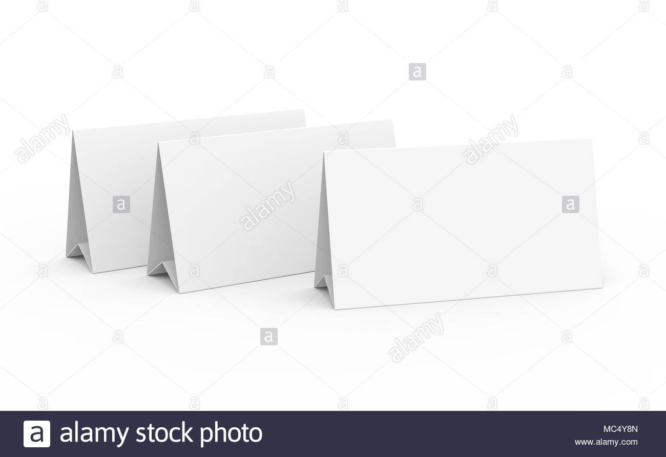 Blank Paper Tent Template, White Tent Cards Set With Empty For Blank Tent Card Template