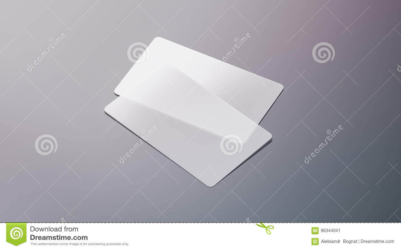 Blank Plastic Transparent Business Cards Mock Up Stock Image Within Transparent Business Cards Template