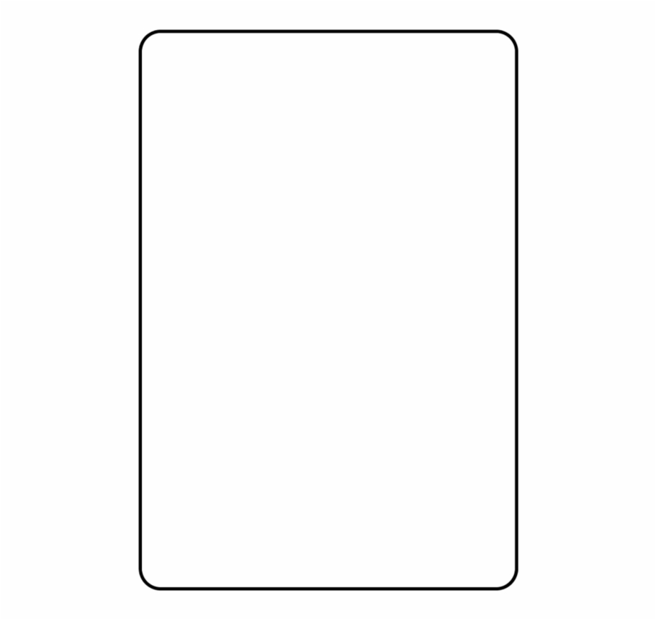 Blank Playing Card Template Parallel - Clip Art Library Regarding Blank Playing Card Template