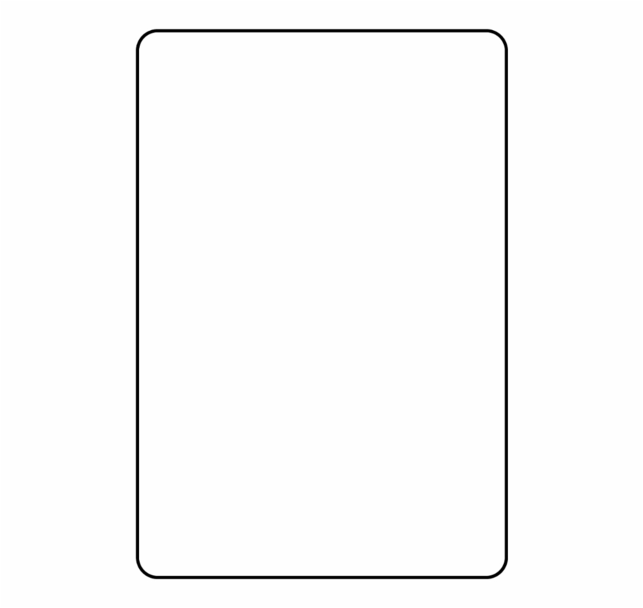 Blank Playing Card Template Parallel – Clip Art Library Regarding Blank Playing Card Template