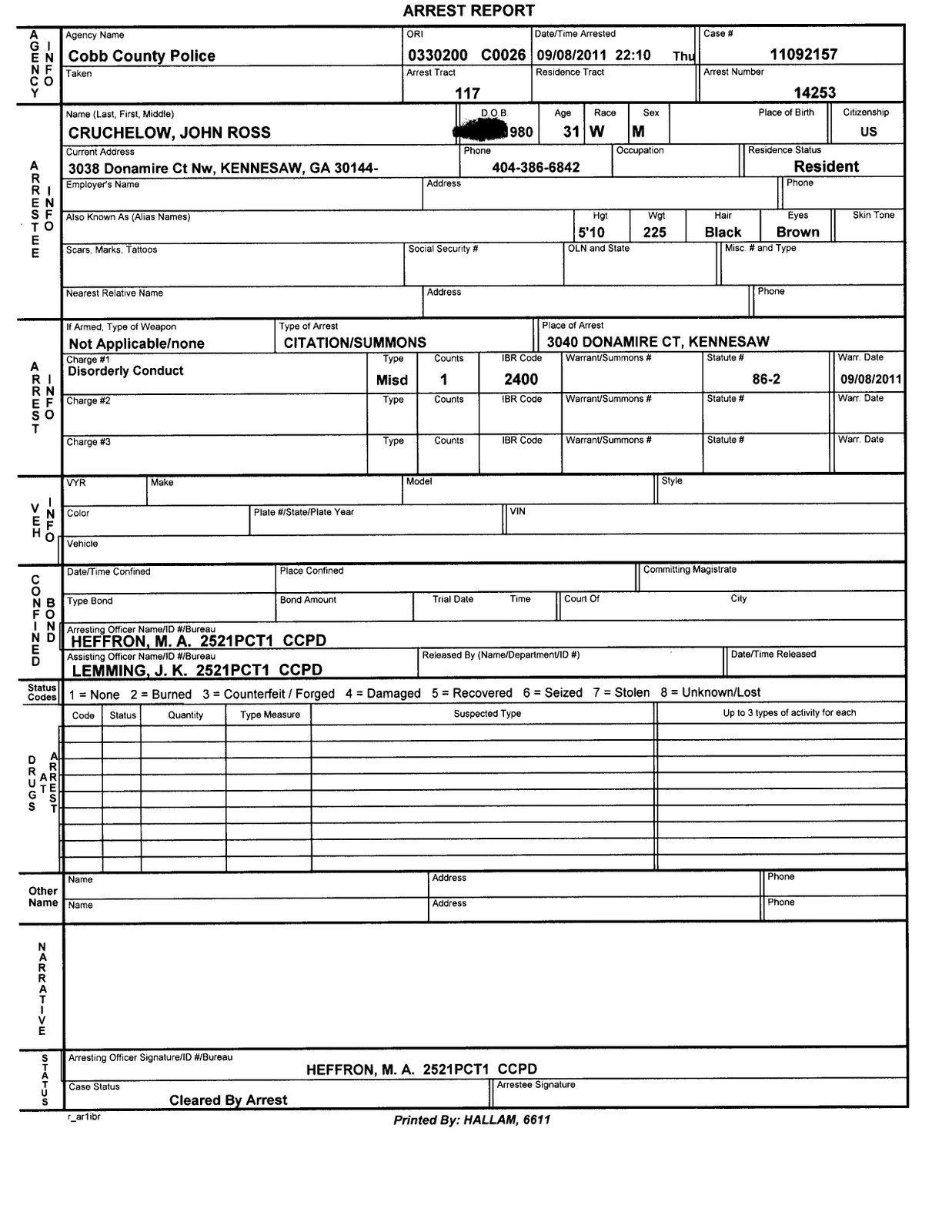 Blank Police Report Template | Identity Theft Police Report Within Blank Police Report Template