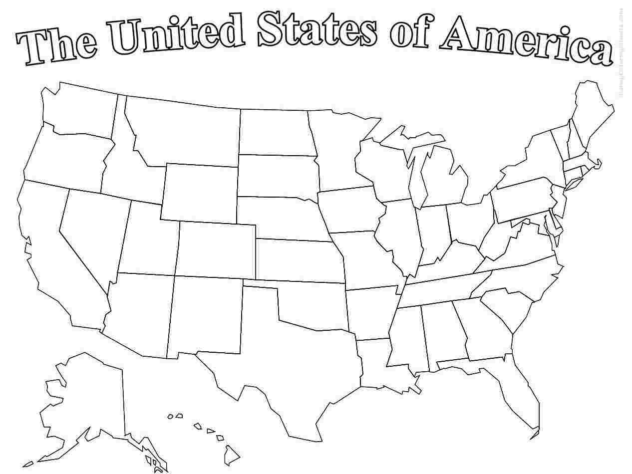 Blank Printable Map Of The United States And Canada Best Intended For Blank Template Of The United States