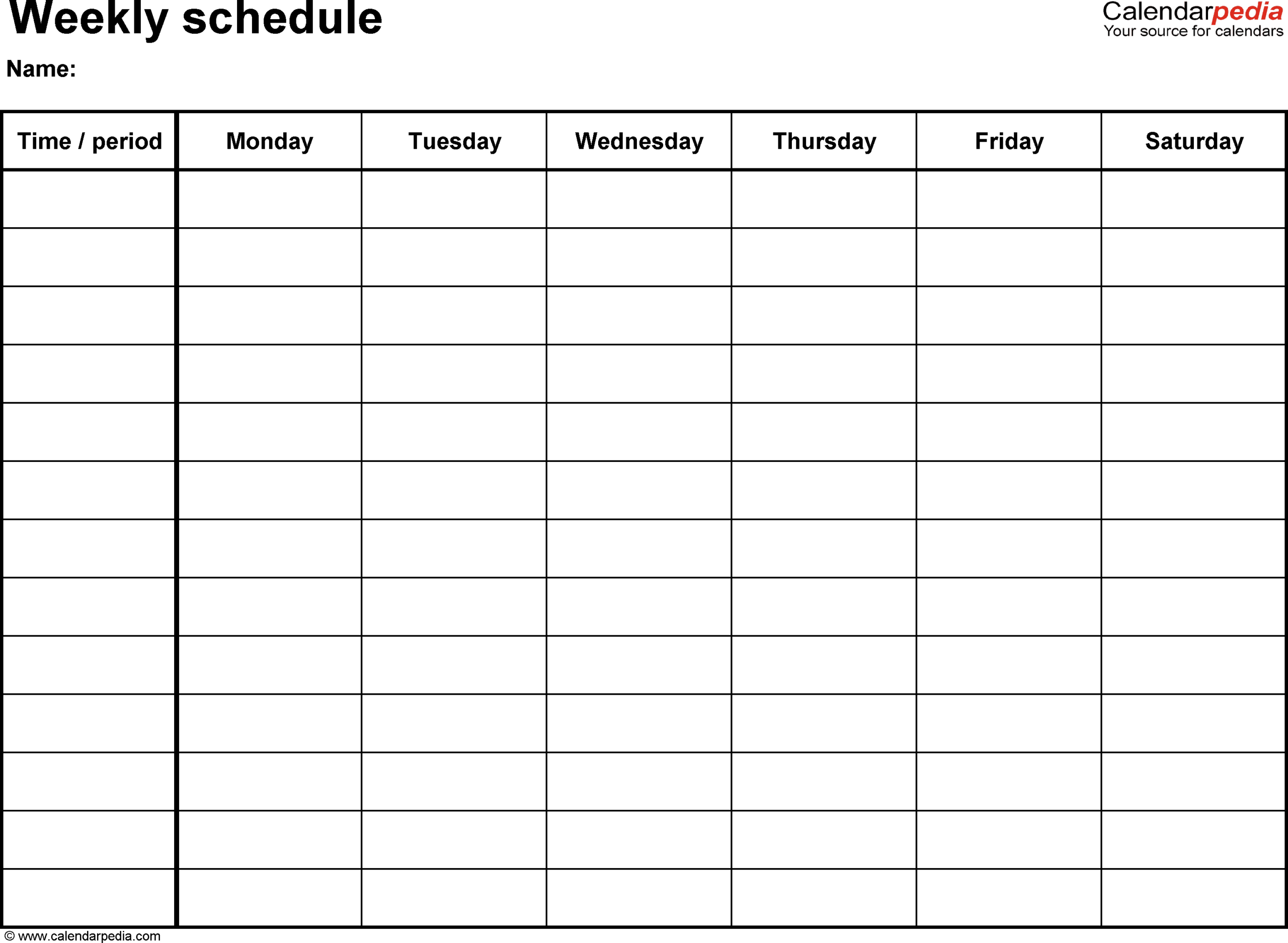 Blank Schedule – Forza.mbiconsultingltd Within Blank Monthly Work Schedule Template
