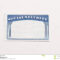 Blank Social Security Card Stock Image. Image Of Document Regarding Ss Card Template