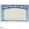 Blank Social Security Card Stock Photo. Image Of Money In Social Security Card Template Download