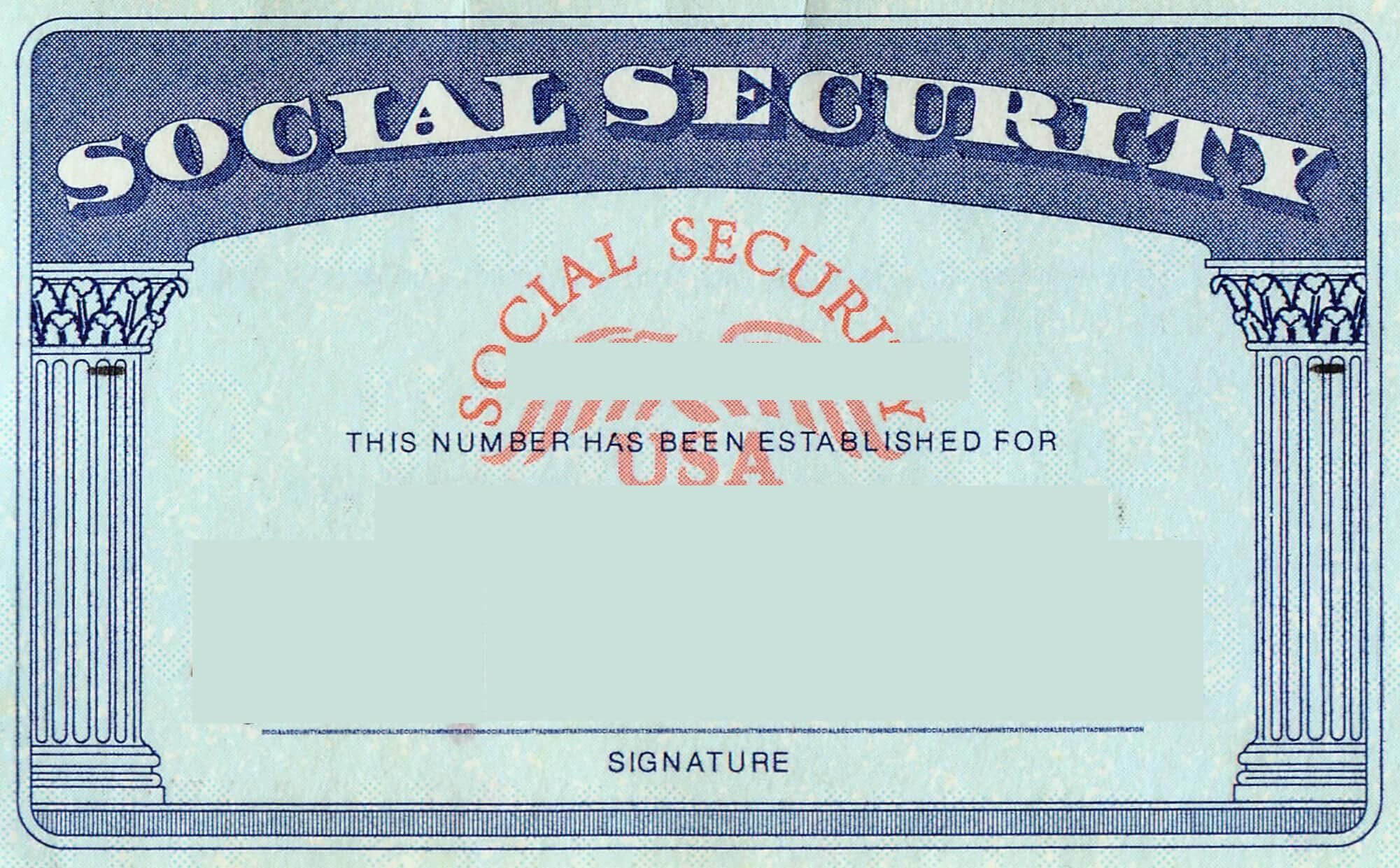 Blank Social Security Card Template | Social Security Card Throughout Blank Social Security Card Template