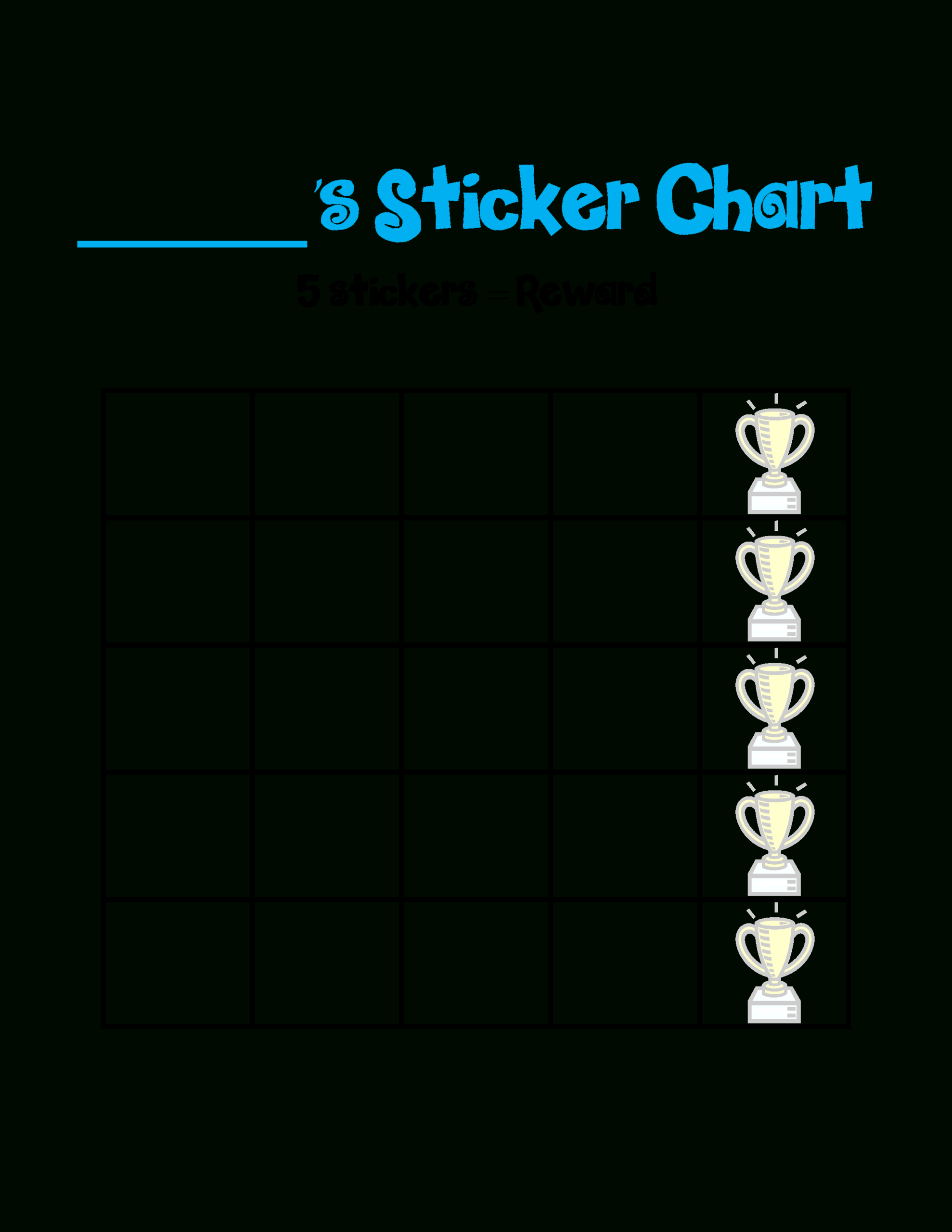 Blank Sticker Chart – Forza.mbiconsultingltd Pertaining To Blank Reward Chart Template