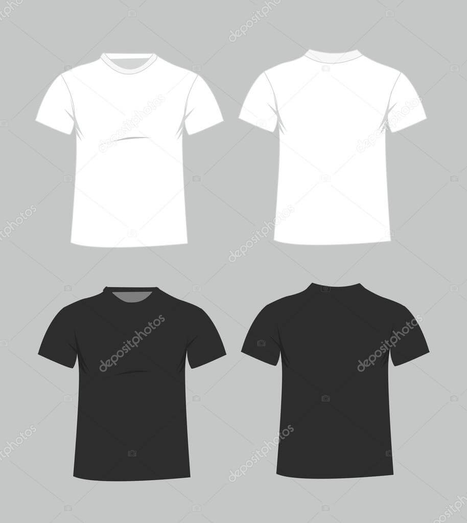 Blank T Shirt Template Front And Back | Blank T Shirt For Blank Tee Shirt Template