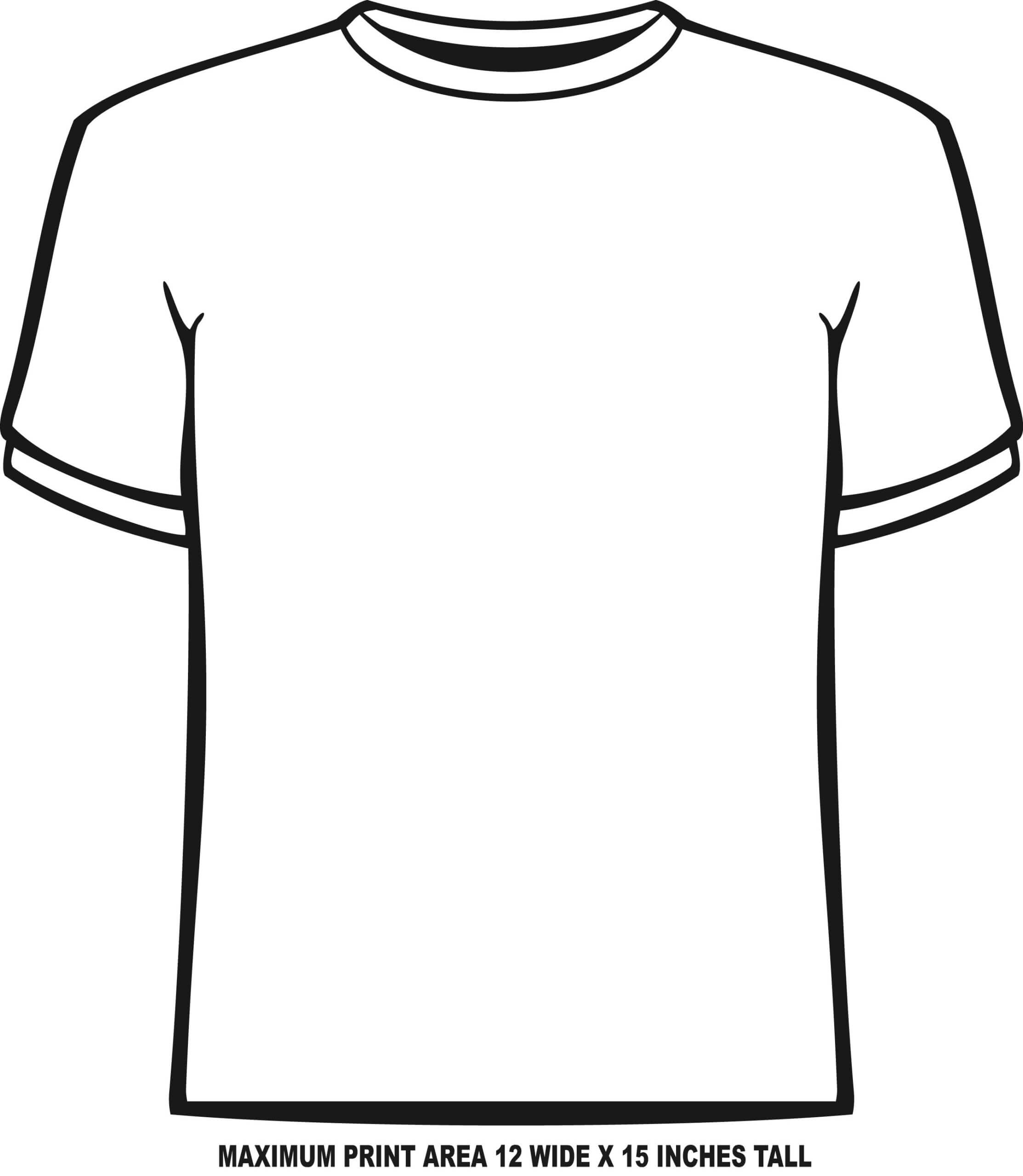 Blank Tshirt Template Pdf – Dreamworks Regarding Blank Tshirt Template Pdf