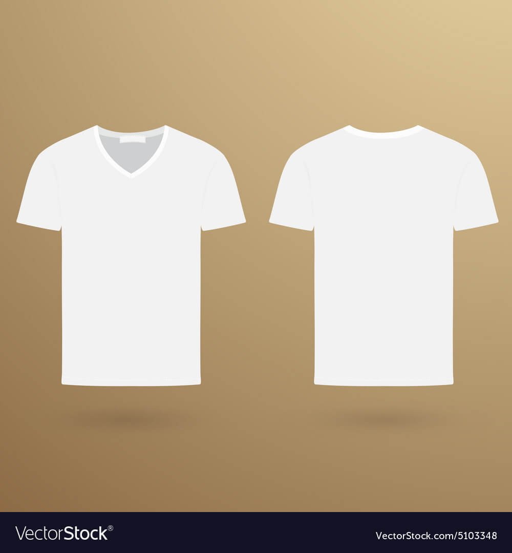 Blank V T Shirt Template Front And Back Inside Blank V Neck T Shirt Template