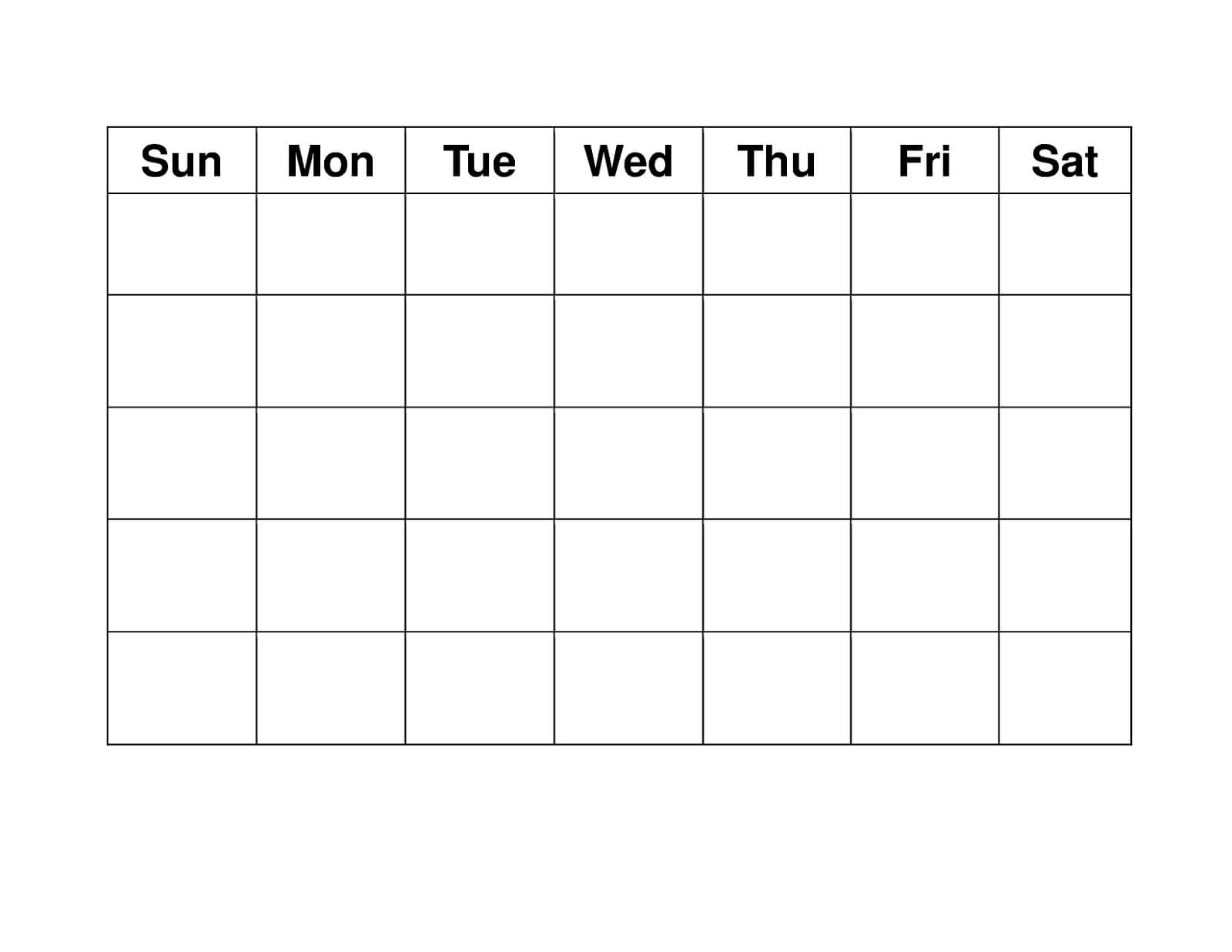 Blank Weekly Calendars Printable | Free Printable Calendar Pertaining To Blank Activity Calendar Template