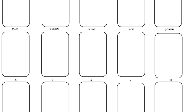 Blank+Playing+Card+Template | Blank Playing Cards, Card in Deck Of Cards Template