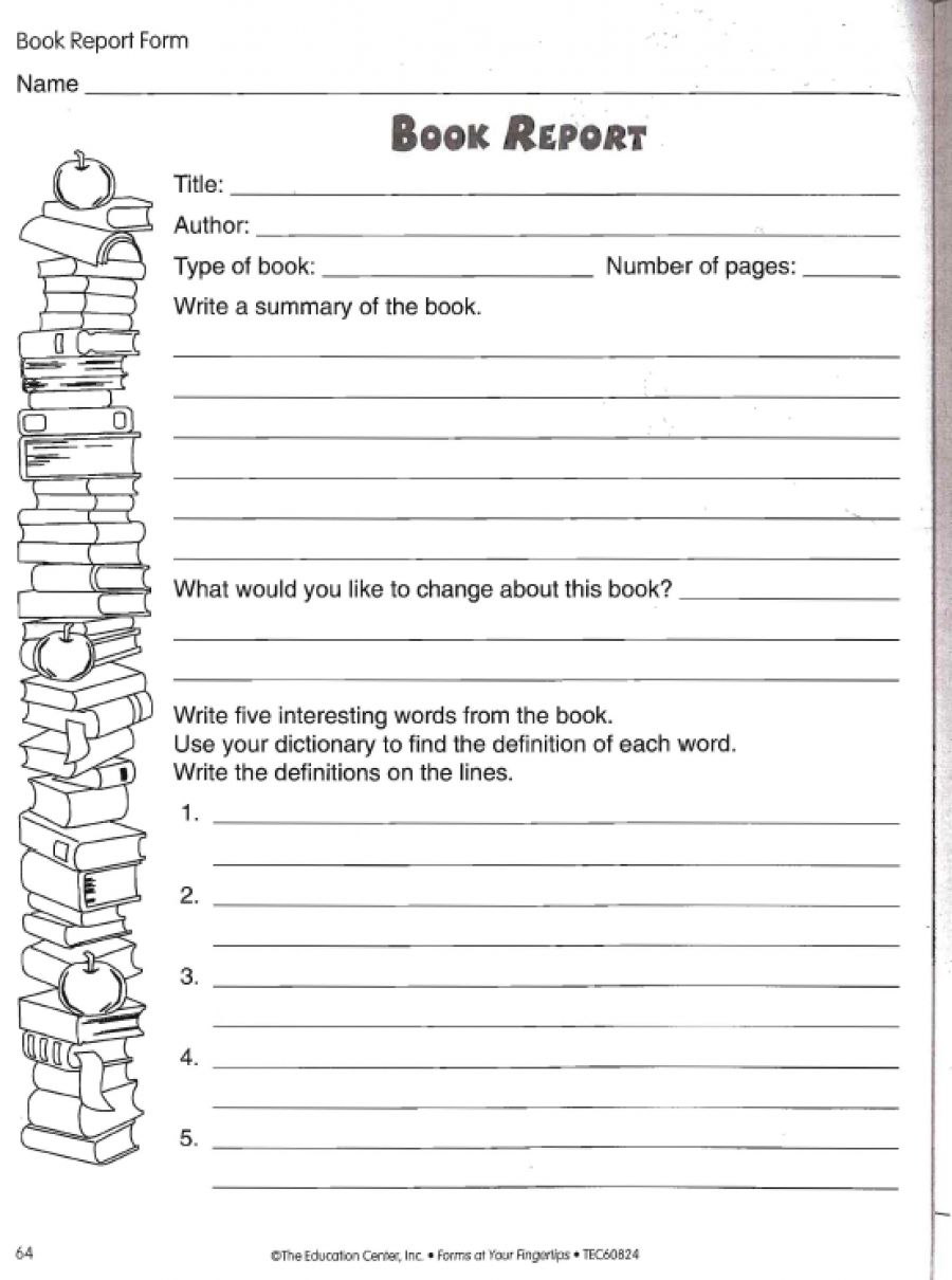 Book Report Worksheet | Book Report Templates, 2Nd Grade For Book Report Template In Spanish