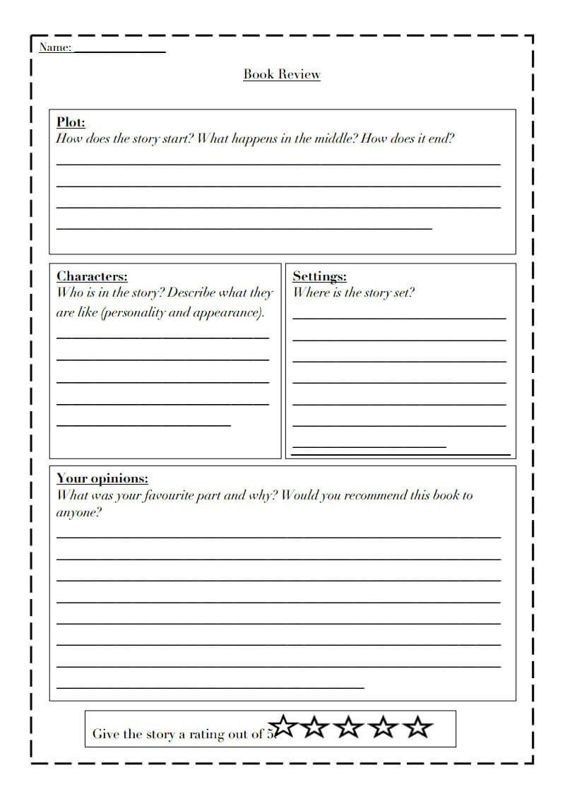 Book Review Template Differentiated.pdf - Google Drive For Book Report Template Middle School