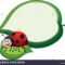 Border Template With Ladybug On Leaf Illustration Stock Within Blank Ladybug Template