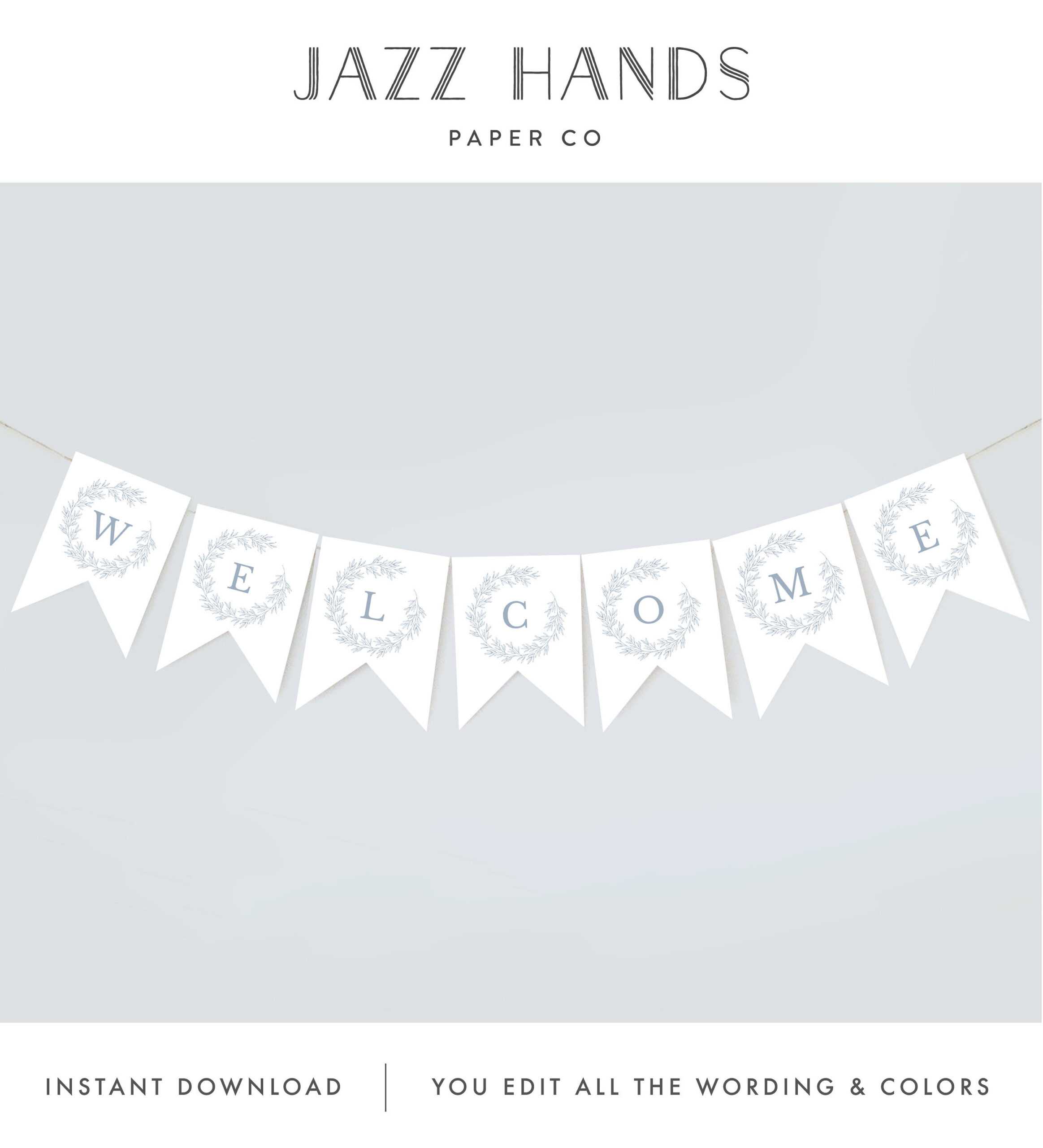 Boy Baby Shower Banner Template, Welcome Banner Shower Decor Throughout Baby Shower Banner Template