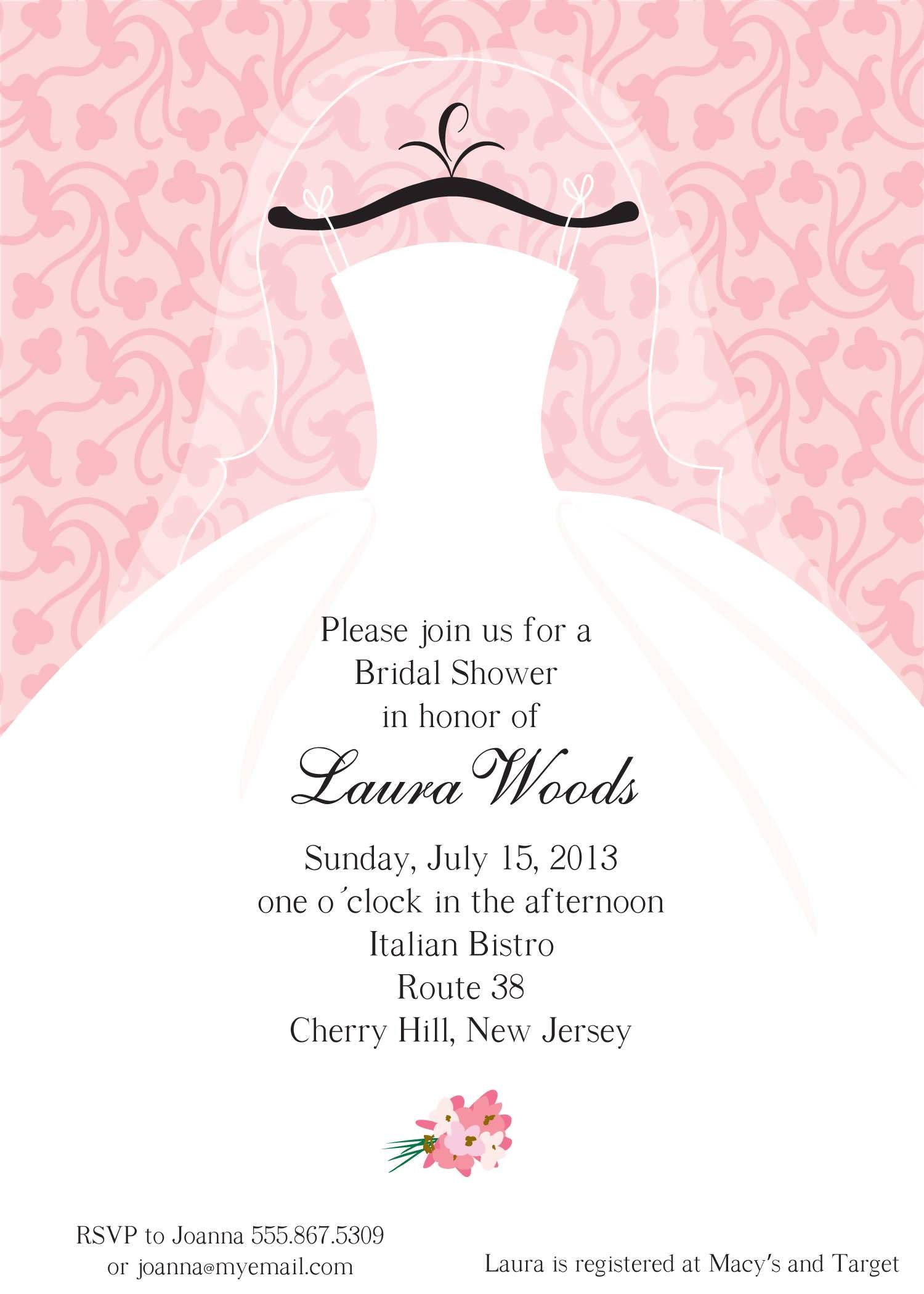 Bridal Shower Invitations Templates Microsoft Word – Forza With Regard To Blank Bridal Shower Invitations Templates