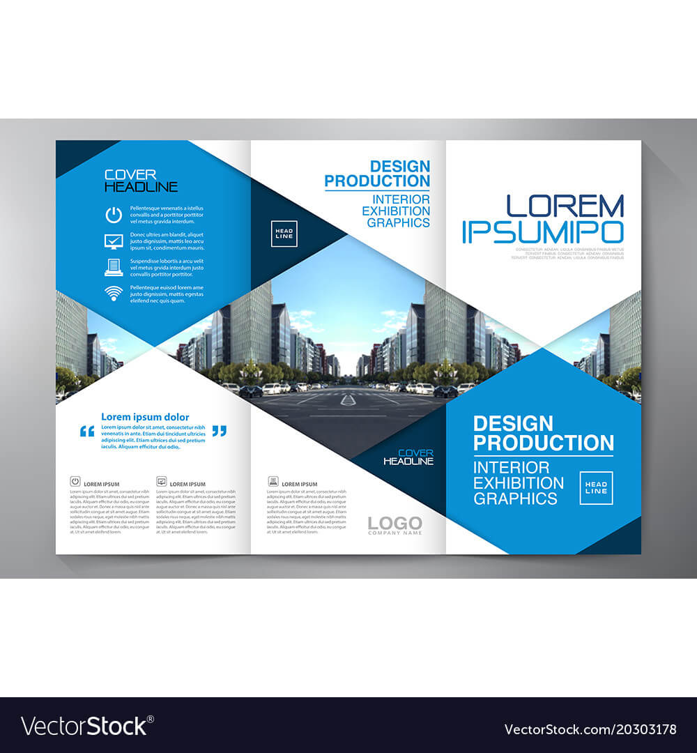 Brochure 3 Fold Flyer Design A4 Template With Regard To 3 Fold Brochure Template Free