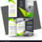 Brochure Design Template Creative Tri-Fold Green with E Brochure Design Templates