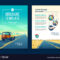 Brochure Template With Tourist Concept Throughout Travel And Tourism Brochure Templates Free