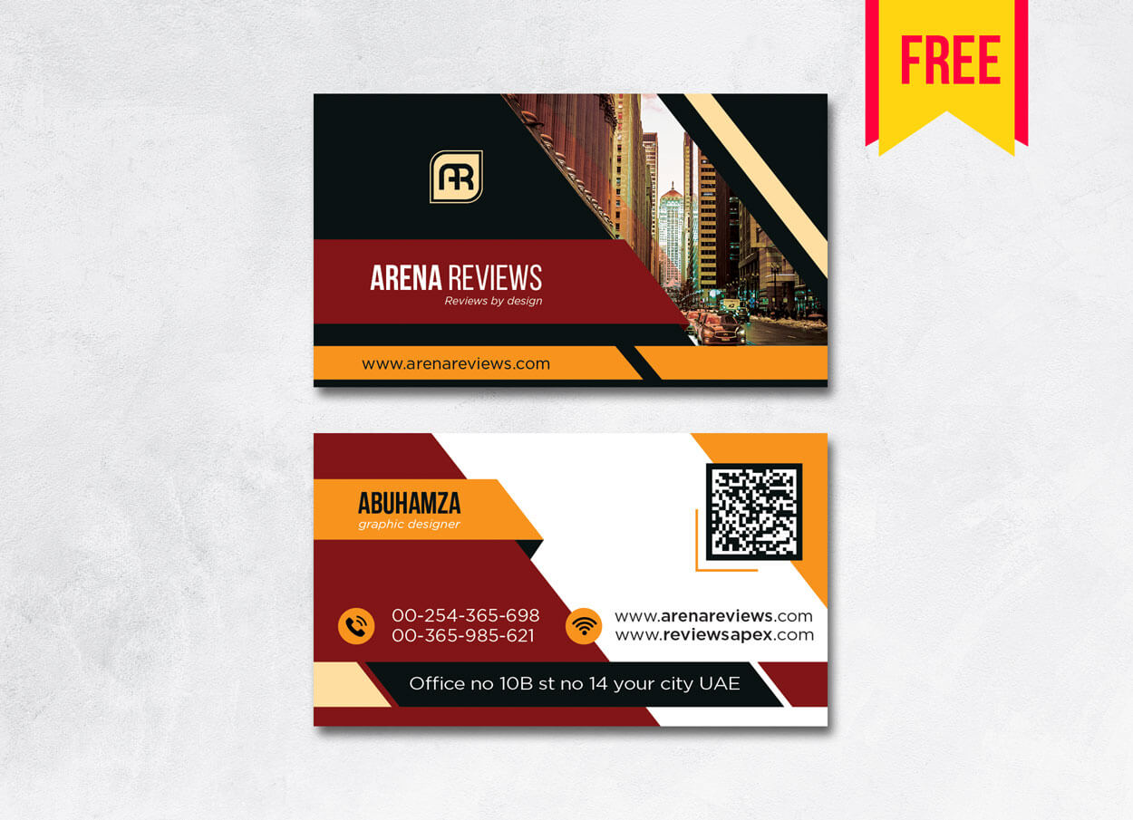 Building Business Card Design Psd – Free Download | Arenareviews Inside Business Card Size Psd Template