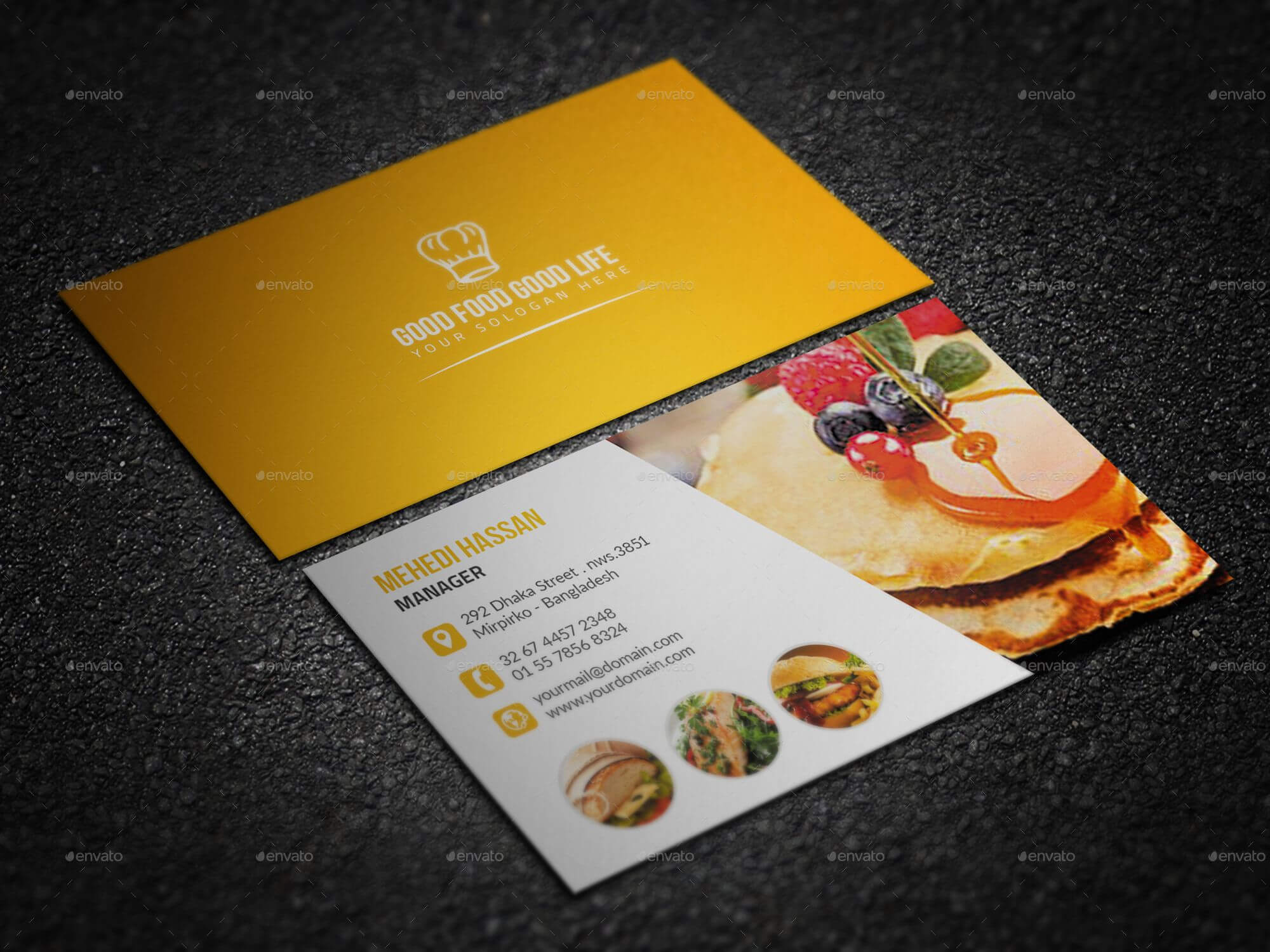 Bundle Restaurant Business Card #restaurant, #bundle, #card With Restaurant Business Cards Templates Free