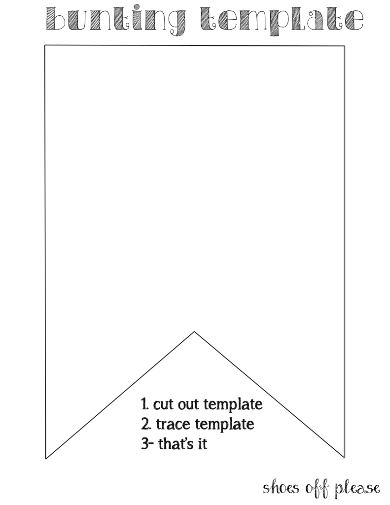 Bunting Template For Banner | Bunting Template, Birthday Intended For Diy Party Banner Template
