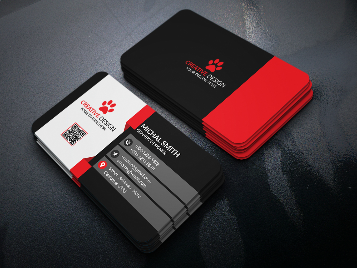 Business Card Design (Free Psd) On Behance Within Business Card Template Photoshop Cs6