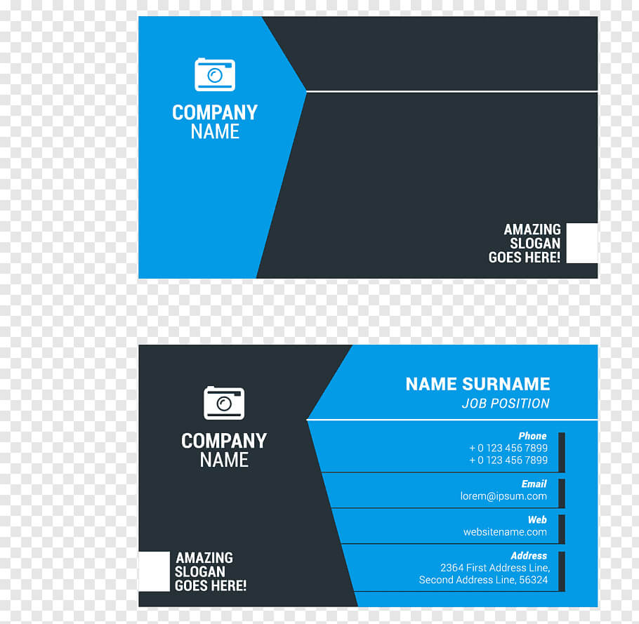 Business Card Format Illustration, Business Card Surname Regarding Template For Calling Card