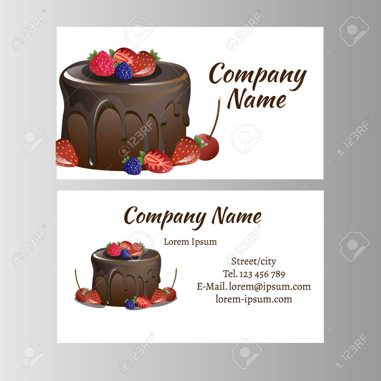 Business Card Template For Bakery Business. Intended For Cake Business Cards Templates Free
