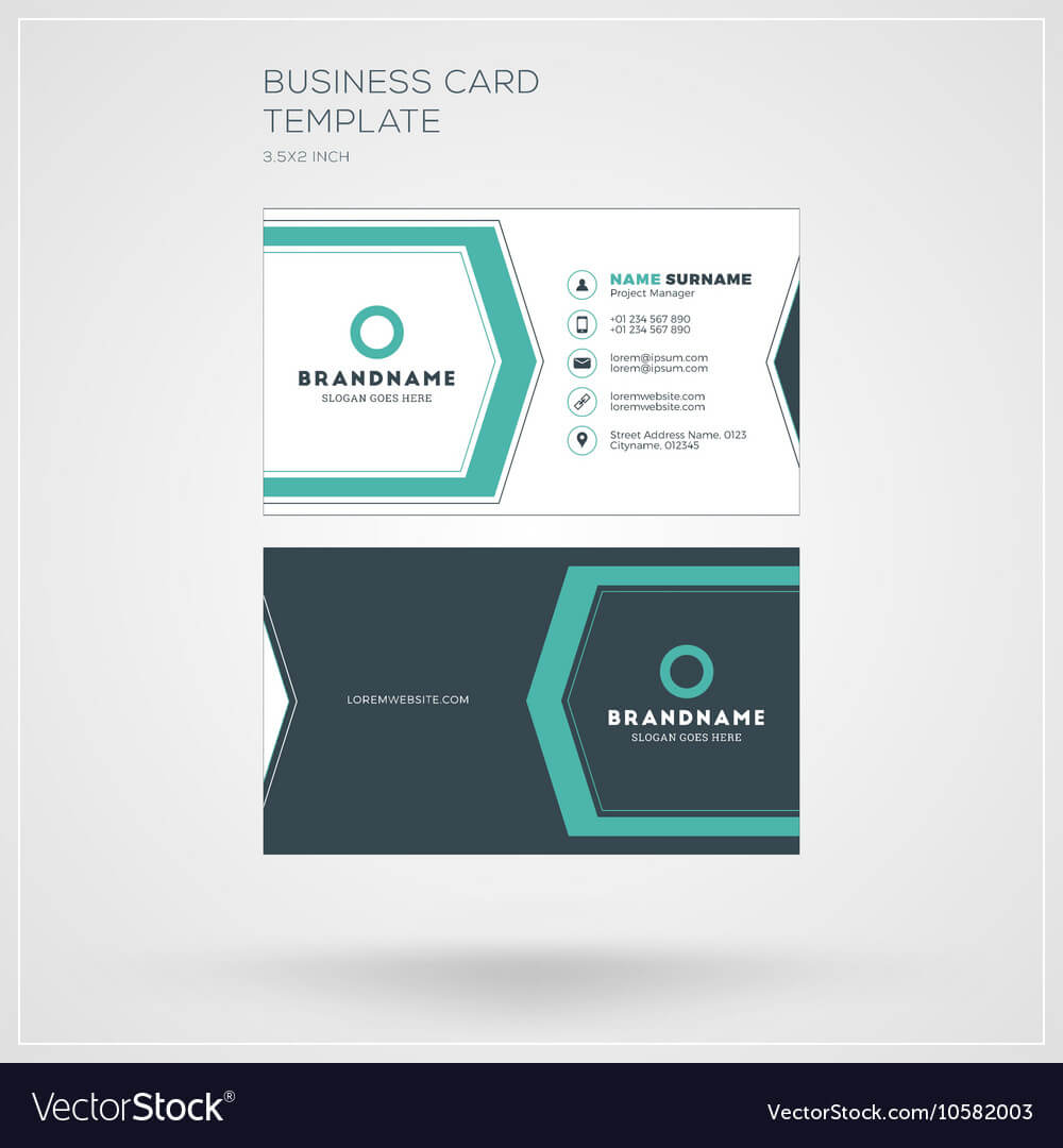 Business Card Template Personal Visiting Card With With Regard To Template For Calling Card