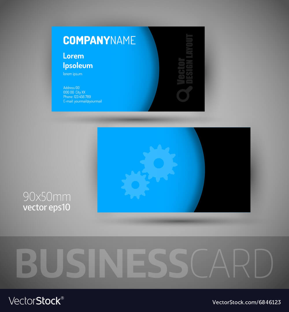 Business Card Template With Sample Texts In Calling Card Free Template