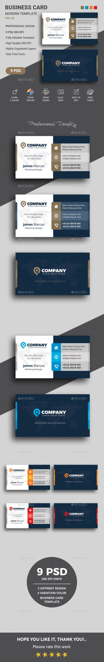 Business Card Templates & Designs From Graphicriver Within Business Card Maker Template