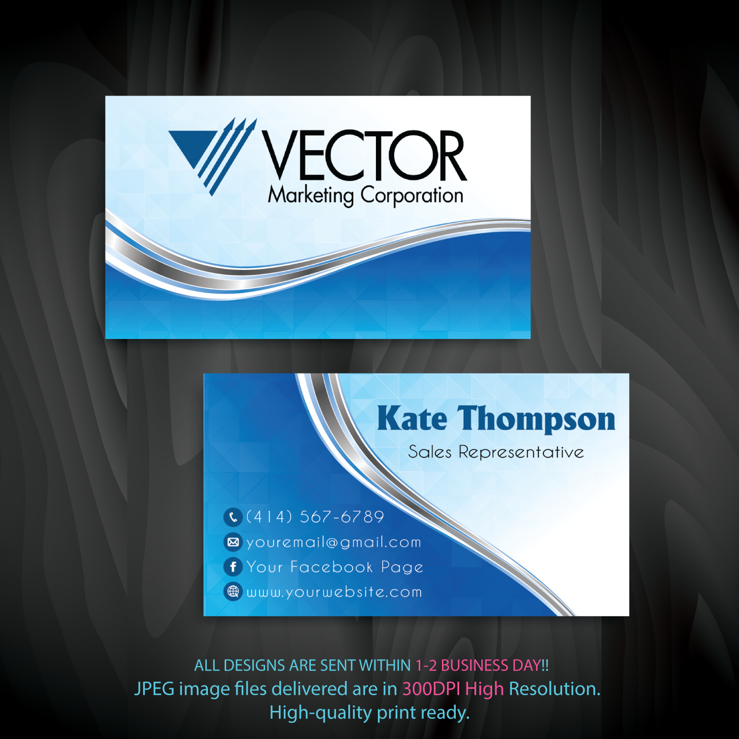 Business Card | Vector Marketing Cards | Custom Business With Advocare Business Card Template