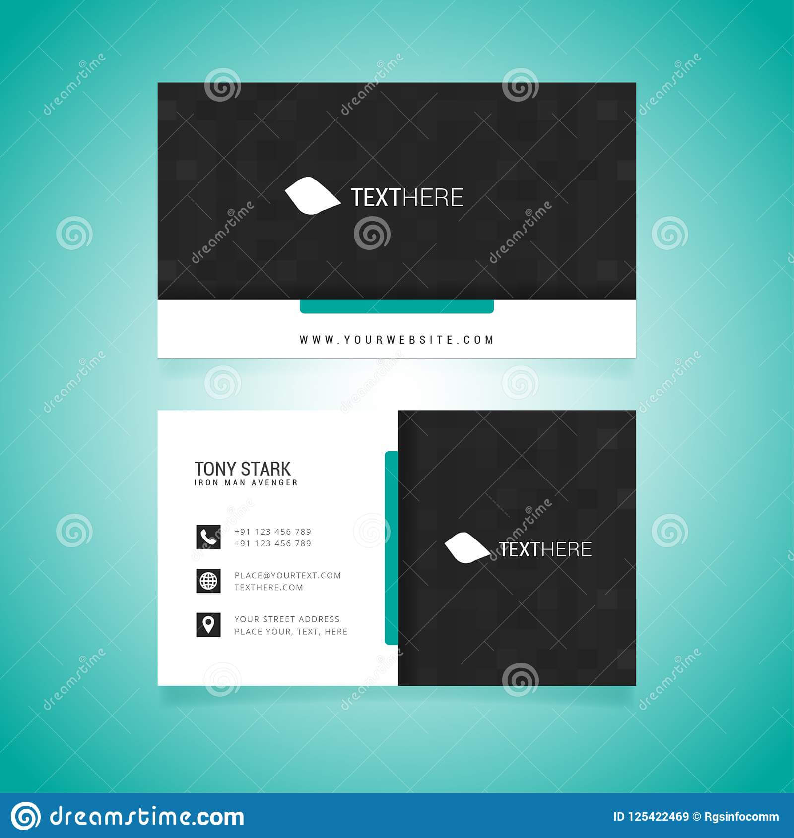 Business Card Vector Template Stock Vector – Illustration Of Within Adobe Illustrator Business Card Template