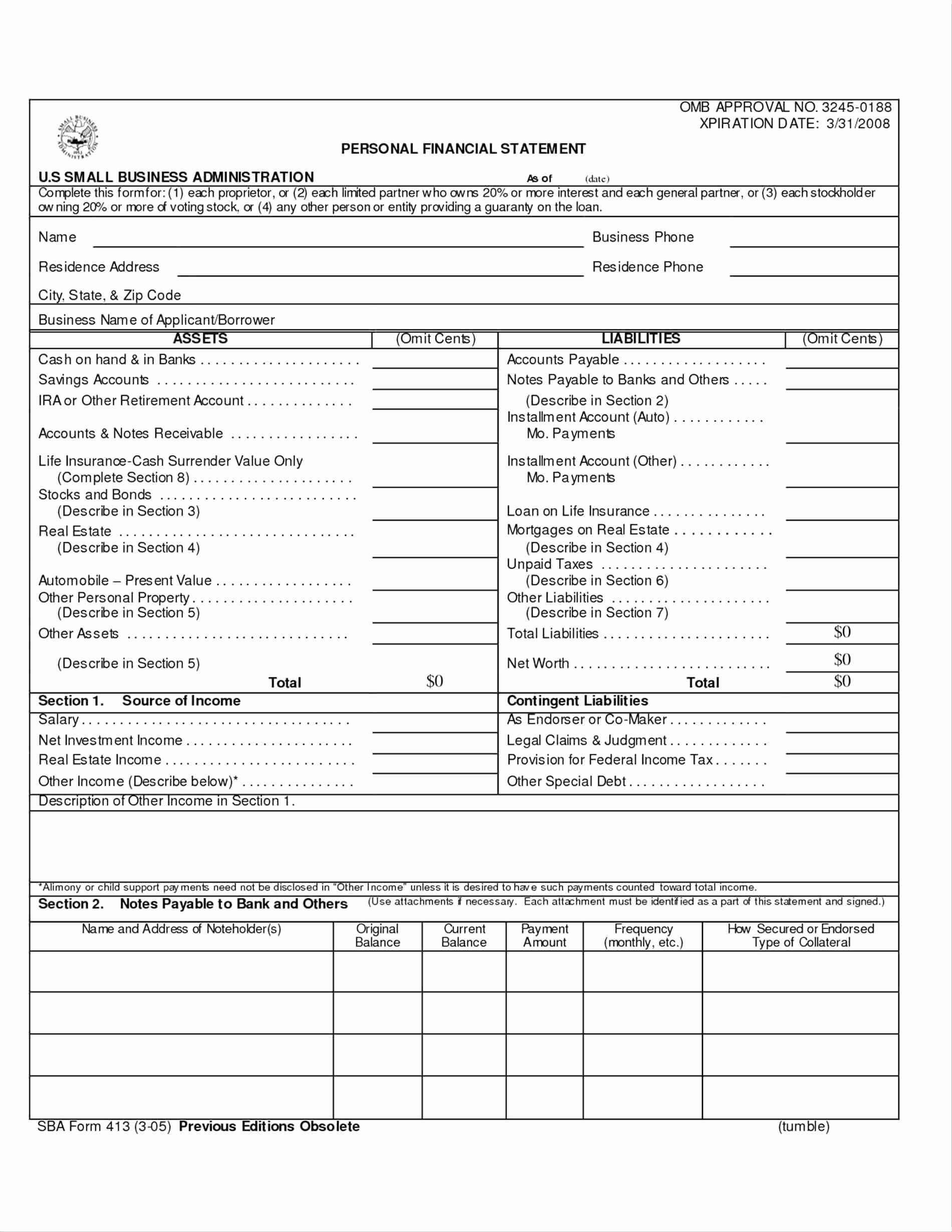 Business Financial Statement Template Excel Elegant Non Within Excel Financial Report Templates