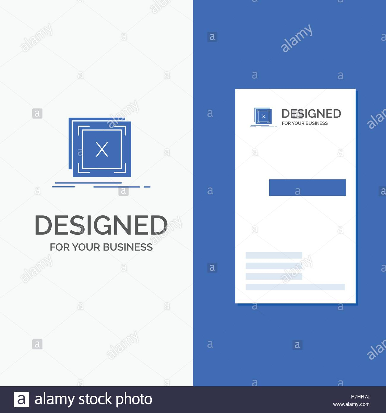 Business Logo For Error, Application, Message, Problem With Queue Cards Template
