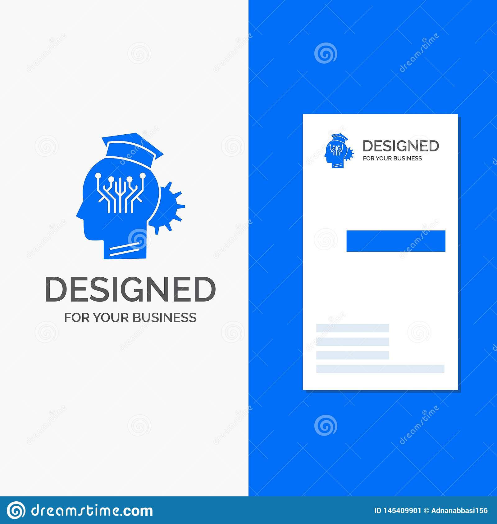 Business Logo For Knowledge, Management, Sharing, Smart For Decision Card Template