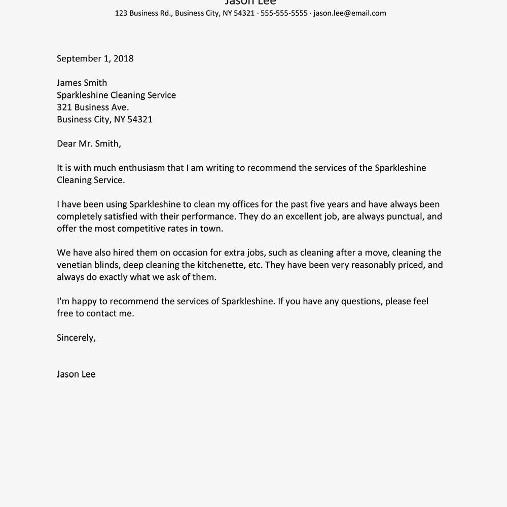 Business Reference Letter Examples Intended For Business Reference Template Word