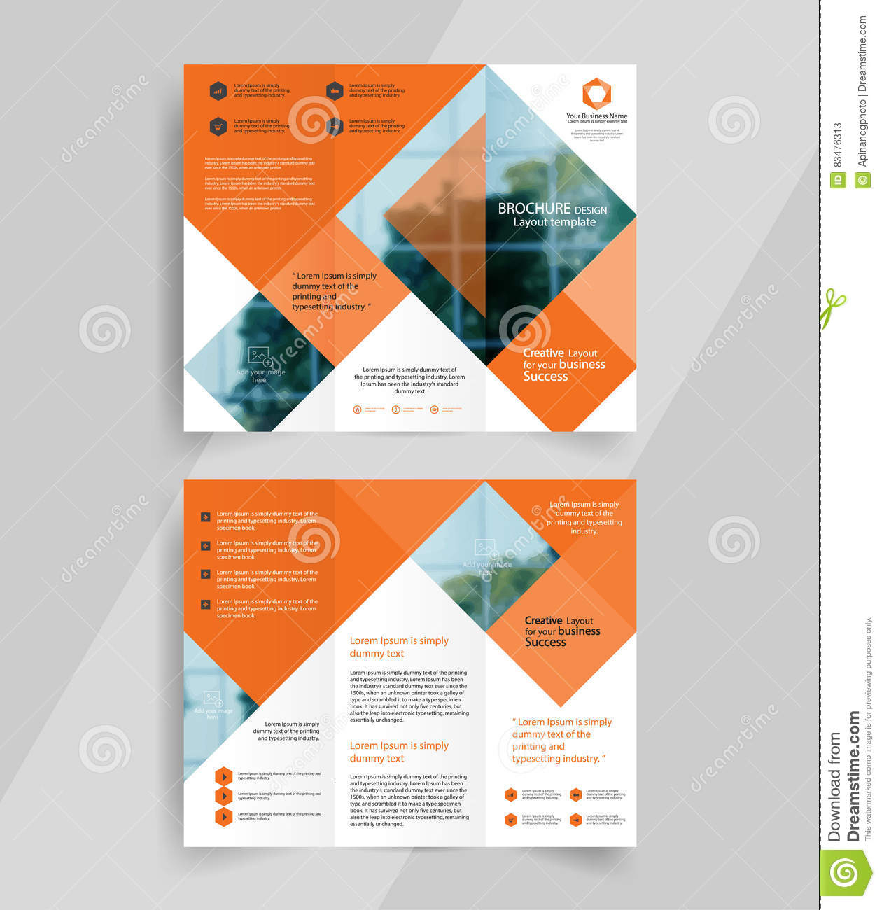 Business Tri Fold Brochure Layout Design Emplate Stock For Cleaning Brochure Templates Free