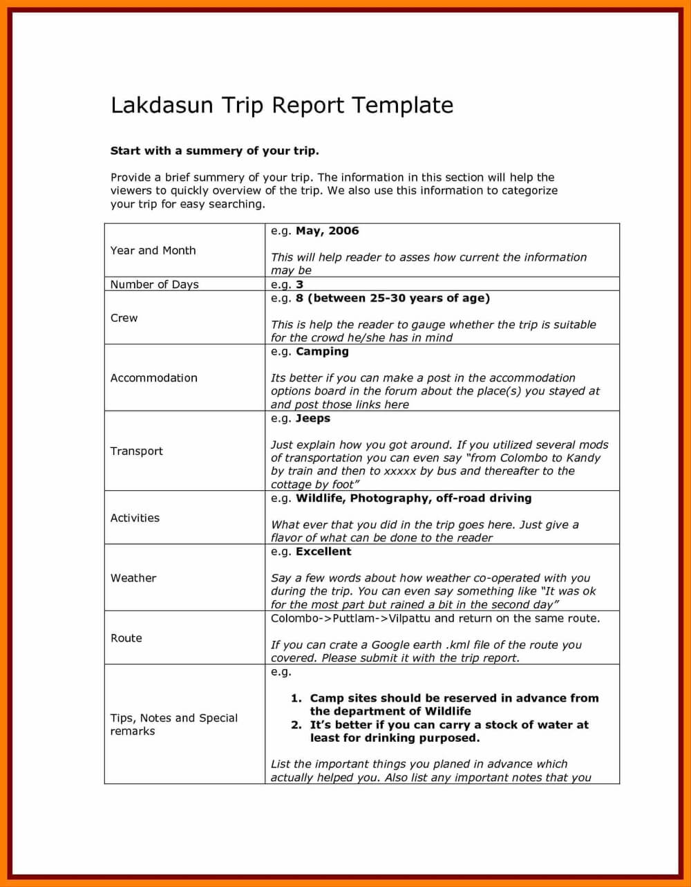 Business Visit Report Template New Business Trip Summary Within Business Trip Report Template Pdf