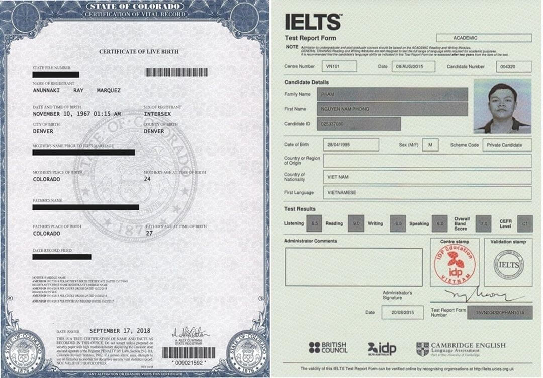 Buy Fake Birth Certificates Online And Ielts Certificate Intended For Birth Certificate Fake Template
