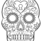 Calavera De Azúcar Del Día De Los Muertos | Super Coloring Regarding Blank Sugar Skull Template