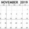 Calendar November 2019 Printable Template – 2019 Calendars Inside Blank Calendar Template For Kids