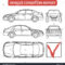 Car Condition Form Vehicle Checklist Auto Stock Vector Intended For Car Damage Report Template